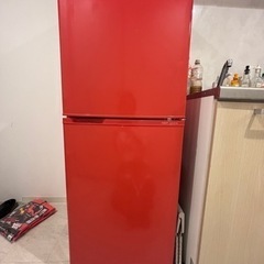 AQUA 冷蔵庫（赤）