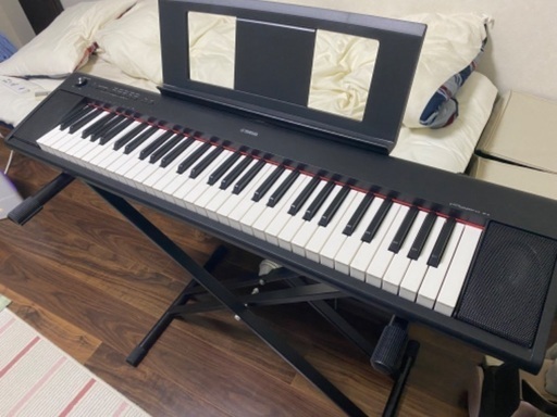 電子キーボード[ヤマハNP-12B 61鍵盤] + キーボードスタンド