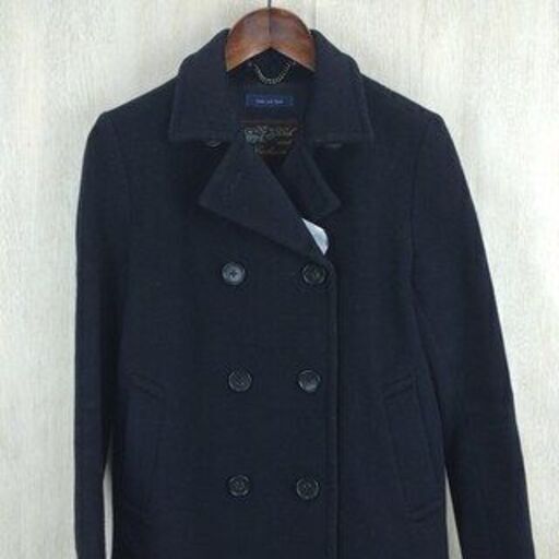 Spick&Span ピーコート カシミア混 ウール ネイビー スピックアンド