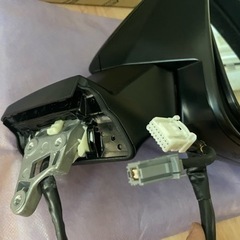 アルファード ドアミラー　30系後期　右 黒 センサー付