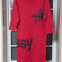 stussy　レディース　七分袖　ロングＴシャツワンピース　Ｓsize