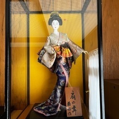 日本人形　扇の舞　　菊水作