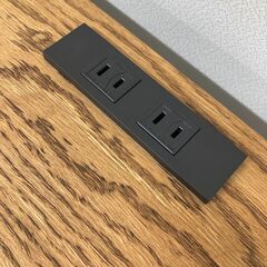 カフェテーブル 天然ウォールナット L字型テーブル+椅子５脚（2200×2250mm ）