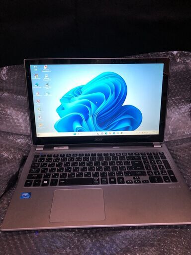 acer Aspire V5 V5-531P-A14D/S・Windows11＆Office2010インストール済・大画面15.6インチWXGA光沢LED液晶 ・ Wi-Fi内蔵 ・ Webカメラ内蔵 ・ DVDスーパーマルチドライブ搭載 ・中古美品で即使用可