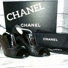 超美品 CHANELマトラッセ ブーティココマーク ブラック ポ...