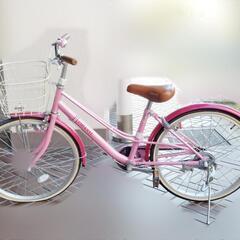 ★終了★　自転車 22インチ 女の子 ピンク(訳あり)