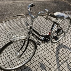 【27インチ自転車】6段変速　LEDオートライト付　前後タイヤ、前カゴ、サドル新品❗️若林自転車　膳所店　SALE中❗️