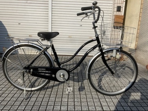 【24インチ自転車】変速なし　美品❗️前カゴ新品❗️BAA認定車　若林自転車　浜大津店　SALE中❗️