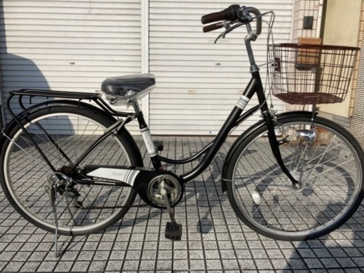 【26インチ自転車】美品❗️外装6段変速　LEDオートライト付　前後タイヤ　サドル新品❗️若林自転車　膳所店　SALE中❗️