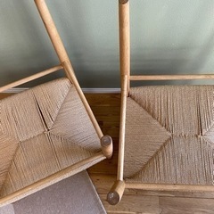 オーク材ペーパーコードアームチェア　2脚セット