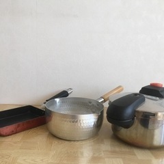 圧力鍋・ゆき平鍋・卵焼き器