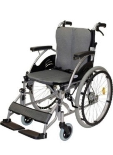 新品の自走式、介助式兼用車椅子。ハピネスワイド