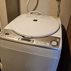 SHARP 洗濯機　2021年製　8kg 乾燥機能付き　家電量販店保証　ES-TX8EKS