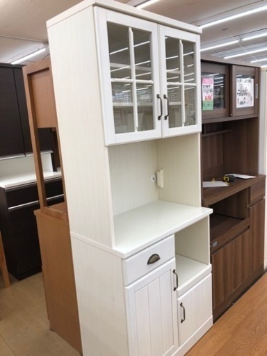 【店頭受け渡し】（184）ニトリ　キッチンボード　ミランダ80WH