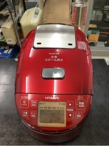 日立 炊飯器 打込鉄・釜 ふっくら御膳 RZ-AV100M(R) [メタリックレッド] リサイクルショップ宮崎屋　佐土原店　24.1.6F