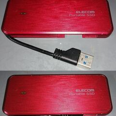【値下げ】ELECOM製の外付け(USB3.0対応)のSSD(容...