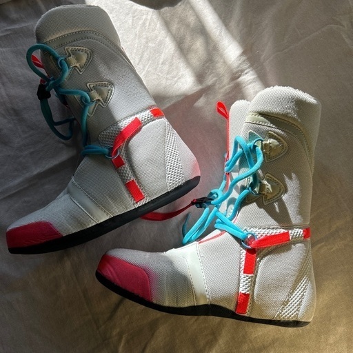 廃盤NIKE スノーボード ブーツ 25cm グレー ワインレッド 水色 中古