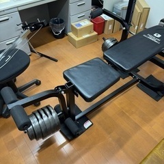 ダンベル、ウェイトトレーニングジム、ウェイト80キロ一式