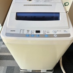 【金額交渉可】洗濯機　白　6kg 乾燥機能あり縦型【無料OK】【...