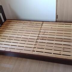 シンプル木製すのこベッド(シングル)