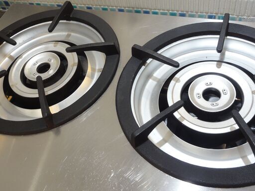 リサイクル品 マルゼン 2口ガスコンロ M-222C 都市ガス用 業務用 N-184  