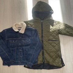 2枚セットZARA GAP kidsキッズ中綿中ボアジャケットコ...