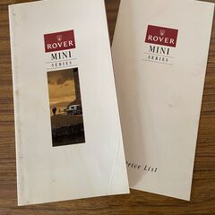 ローバー ミニ カタログ　価格表 ROVER MINI　シリーズ