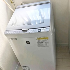 SHARP 洗濯機　8kg 乾燥機　洗濯乾燥　プラズマクラスター
