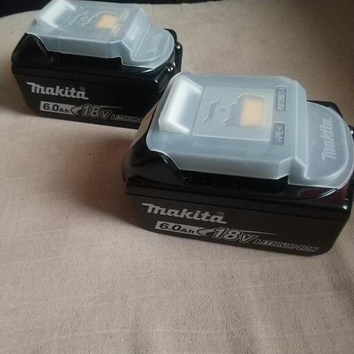 中古品 マキタ バッテリ2個セット  18V  6.0Ah 108Wh   BL1860B