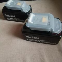 中古品 マキタ バッテリ2個セット  18V  6.0Ah 108Wh   BL1860B