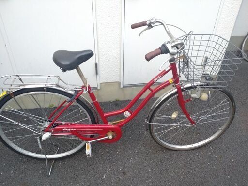 自転車　3段階ギア　カゴ付
