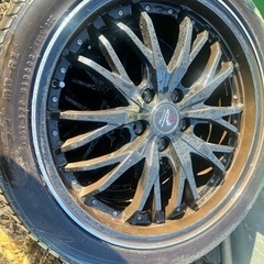 社外アルミホイールタイヤ付き