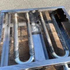 ■中古品 たこ焼き器 ＬＰガス（プロパン） 28穴ｘ2連 穴37φ サイズ：410ｘ480ｘ190ｍｍ 動作問題なし■