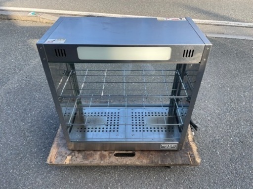 ■中古品 ニチワ電気 アンナカ ホットショーケース NH-603 2011年 100V 600ｘ300ｘ620ｍｍ 動作問題なし■