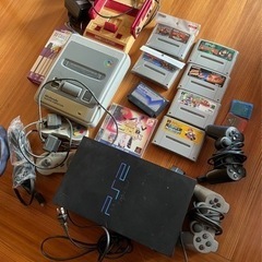 PS2 スーパーファミコン　ファミコン　本体カセット備品込み