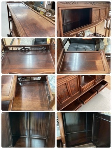 S716 ☆ 茶箪笥 飾り棚 昭和レトロ おしゃれ 和室 高級