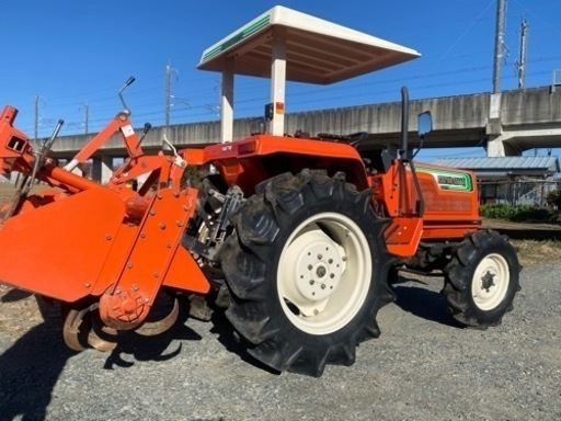 ヒノモトディーゼル N279四駆28馬力 パワステ自動水平中古トラクター 埼玉県