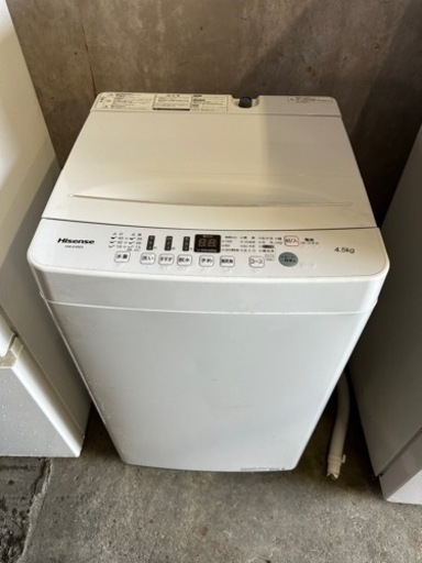 洗濯機　ハイセンス　2020年製　4.5kg