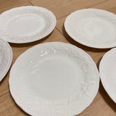 白い洋皿 5枚 ほぼ未使用