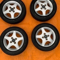 ダイハツ純正ホイール付きスタッドレスタイヤ 155/65R13 ...