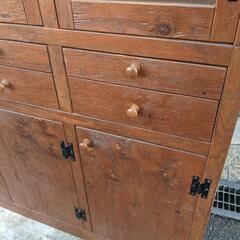 アンファン　カップボード　カントリー　家具 アンファン / enfant 飾り棚 カップボード キャビネット パイン材