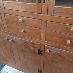 アンファン enfant カップボード食器棚パイン材カントリー家具 アンティーク希少