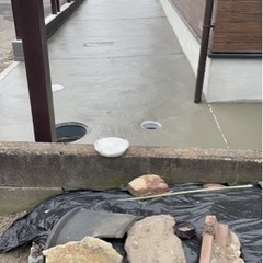 外構工事、エクステリア、土間コン打設