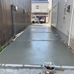 外構工事、エクステリア、土間コン打設