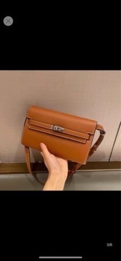 新品　本革バッグ　2色　エルメスケリー風