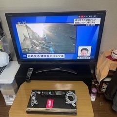 SHARP AQUOS４０型液晶テレビとブルーレイレコーダーセッ...