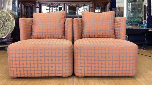 a8展示品AbitaStyle/アビタスタイル イーノ1人掛けソファ2個セット 