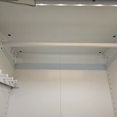 【極上品・IKEA】 高級ガラス扉仕様PAX/AULI・ワードローブ　LED付（システム収納クローゼット）＜10万円相当＞ #18