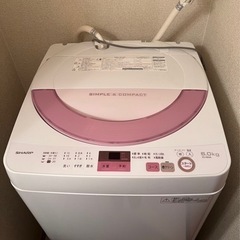 【購入者決定】シャープ製　全自動洗濯機
