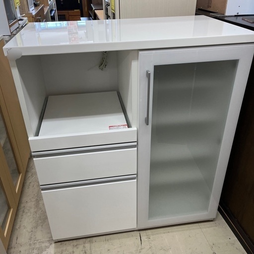 J3276 ニトリ レンジ台  キッチン収納  キュリー2 レンジボード ミドルレンジボード ハイタイプレンジボード クリーニング済み